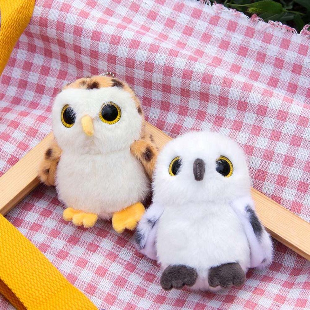 Cartoon Vogelpop Sleutelhanger Knuffeldier Uil Pop Pluche Uil Pluche Hanger Jongens & Meisjes