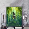 Disney Pittura Diamante Fai da Te 5D Principessa e Rana Illustrazione Cartone Animato Mosaico Completo di Diamanti Arte Decorazione Murale Set
