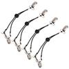 Multifunction Adjustable Bed Sheet Clips Fasteners Suspender Clip On Holders Grippers Straps(Black )