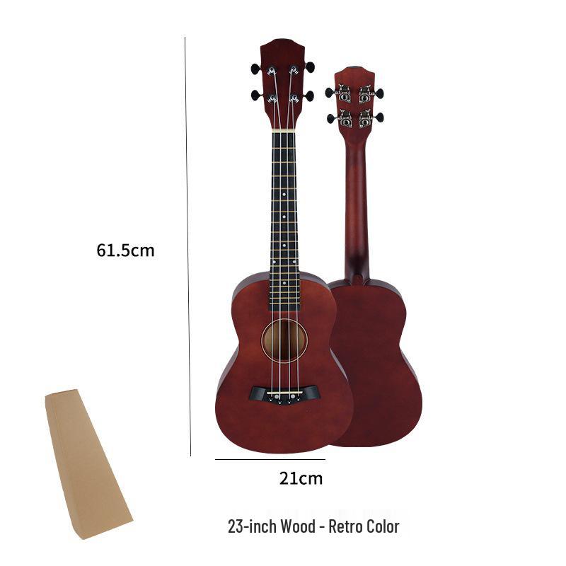 23-Inch Beginner Entry-Level Ukulele - Four-String Wooden Small Guitar
