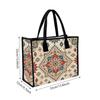 Bohemian Mandala Pattern Tote Bag Vintage Ethnic Shoulder Bag Large Capacity Daily Use Handbag for Shopping Travel
