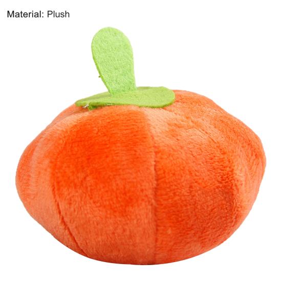 Yousheng Dog Plush Toy Decorative Relieve Boredom Orange Sounding Pumpkin Mini Stuffed Doll for Home