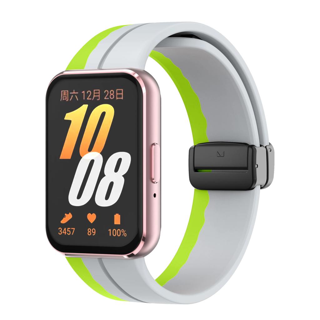 Cinturino in Silicone per Samsung Galaxy Fit3 Cinturino per Orologio Fibbia Magnetica Braccialetto Sostituzione Correa