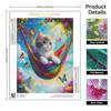 Full Diamond Painting Animal Cat New Arrivals 2024 Diamond Embroidery Flower Wall Decoration Craft Kit Gift