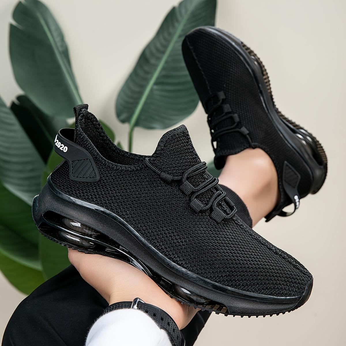 Женская обувь Кокосовые туфли Новогодняя ткань Поверхность Дышащая Спорт Повседневная Однотонная мода 39 чёрный