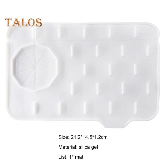 Covoraș de scurgere a apei Flexibil, care economisește efort, decupabil, durabil, design cu caneluri în pantă, tampon de uscare pentru chiuvetă, accesorii de uz casnic