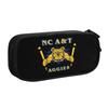 NC A&T HBCU Fraternity Aggies Bulldog  Kawaii Pencil Cases Boys Girls Large Capacity  Pencil Pouch Student School