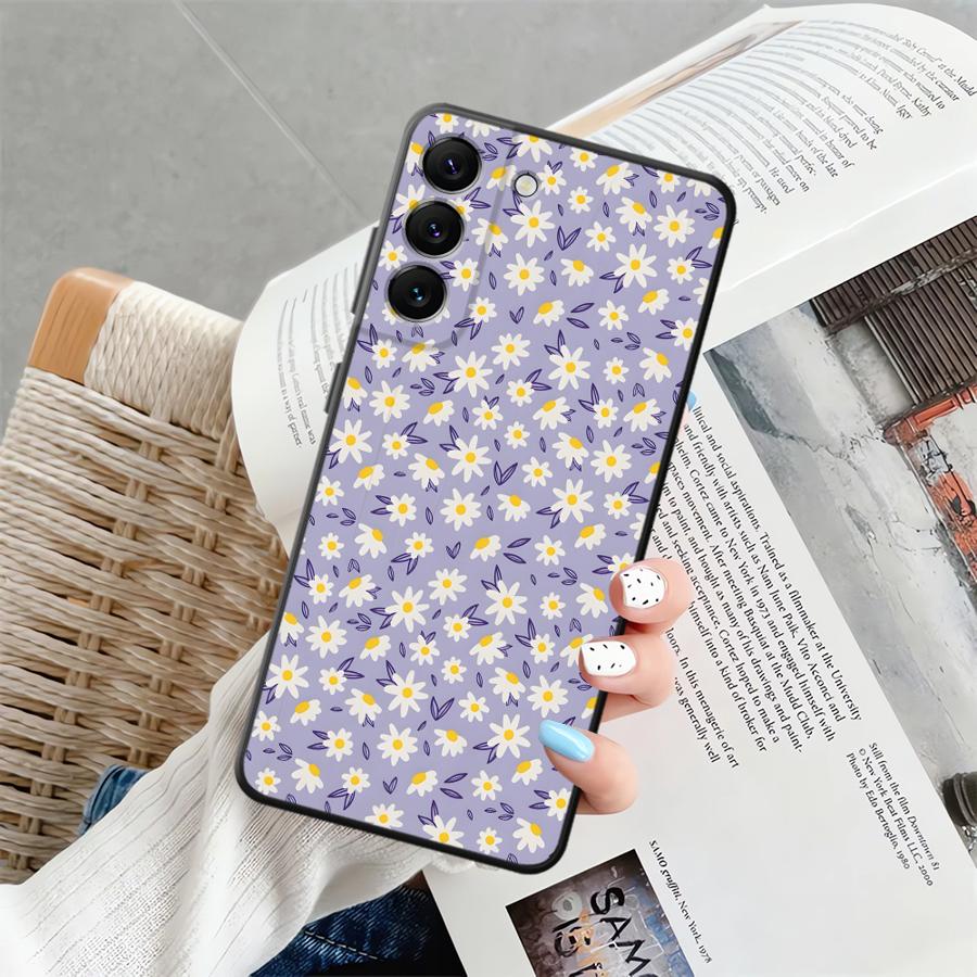 Simple Chrysanthemum Phone Cover Case for Samsung Galaxy A52 A36 A23 A05 A25 A16 A06 A55 A37 A57 A15 A73 A51 A53 A17 A13 A50 A70