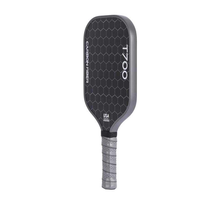 Carbon Fiber Pickleball Paddle T700 Texture Finish Cold Pressed Matte Surface Indoor Outdoor Play