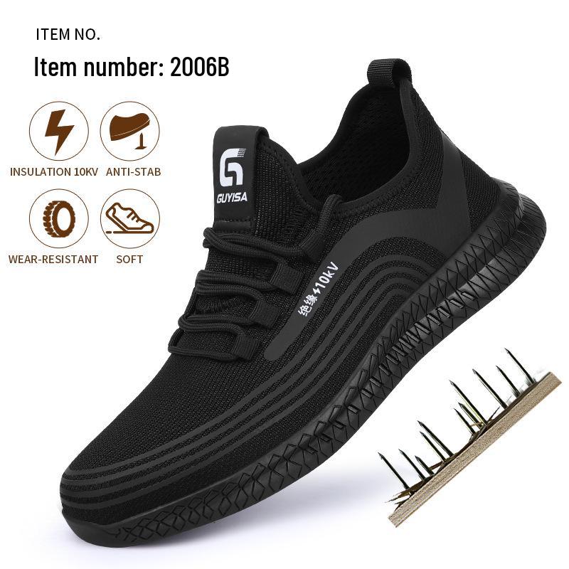 Spring Insulation 10KV Electrician Shoes: Anti-Smash, Anti-Puncture, Lightweight, Breathable, Plastic Toe Cap, Insulated for Men & Women