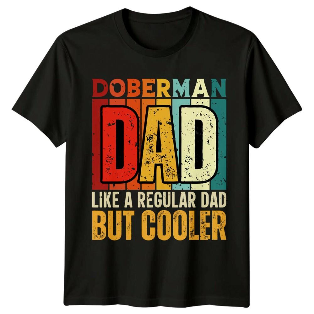 Doberman Dad Mens TShirt Dog Breed Lover Father Gift Tee Unisex T-Shirt XXL