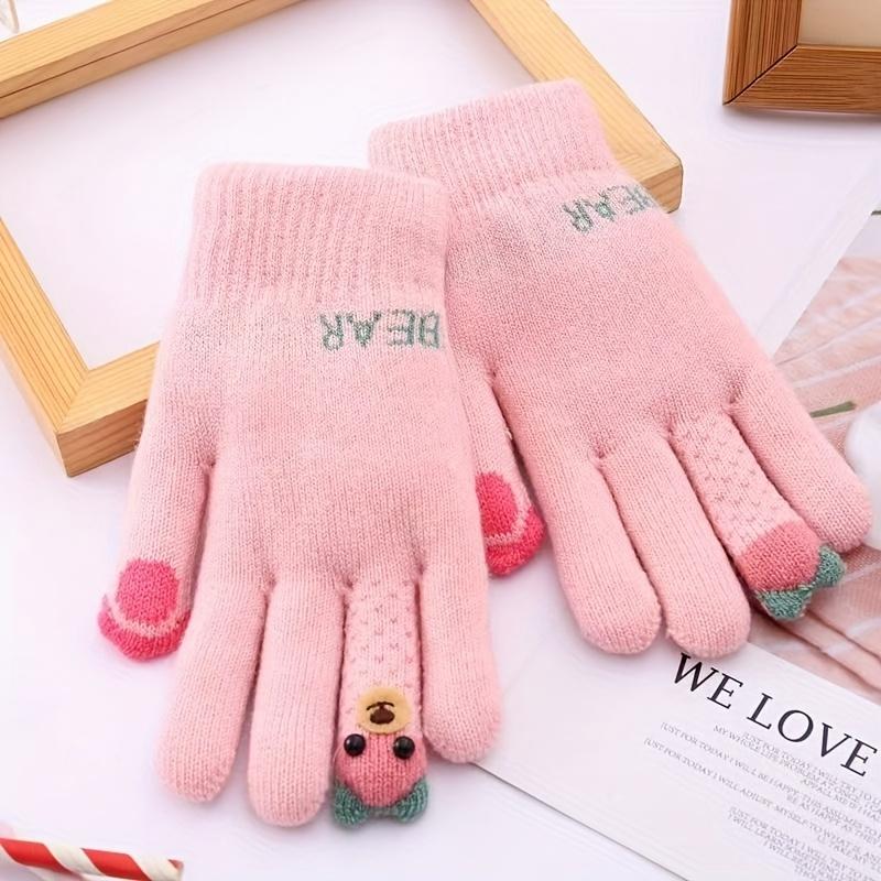 Comfortable and Cute Winter Gloves for Kids, Suitable for Boys and Girls Aged 7-12, Cold Weather Gear, Kids Outdoor Activities, Playful Design