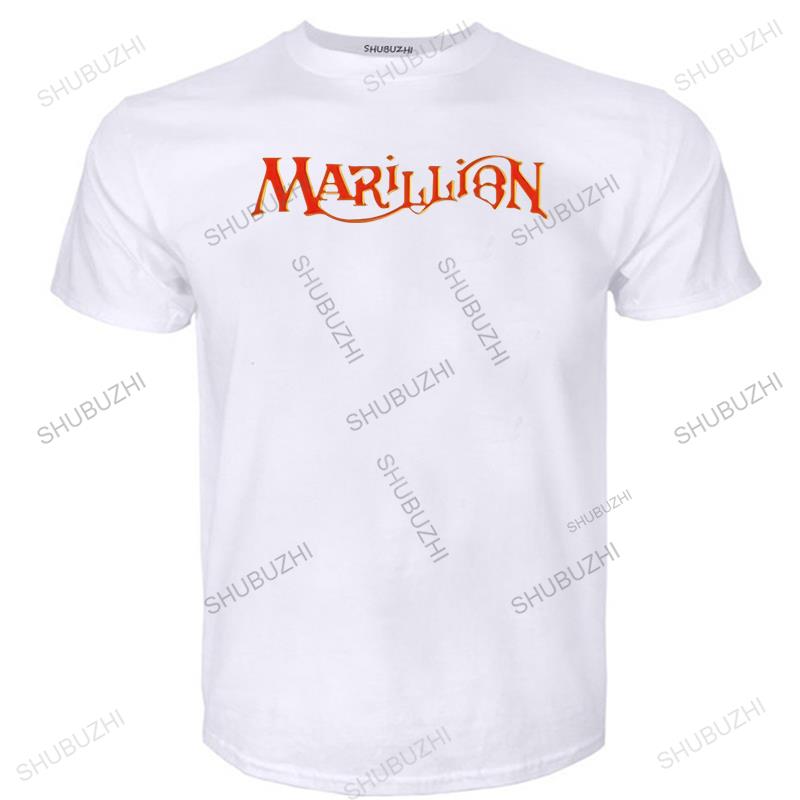 Marillion T Shirt British Rock Band Logo Tshirt EU Size Crew Neck Breathable High Quality Short Sleeve Cotton Tee Tops S
