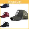 Gorra Transpirable de Lengüeta de Pato con Bordado de Tiburón Animal Visera Curva Sombrero de Sol