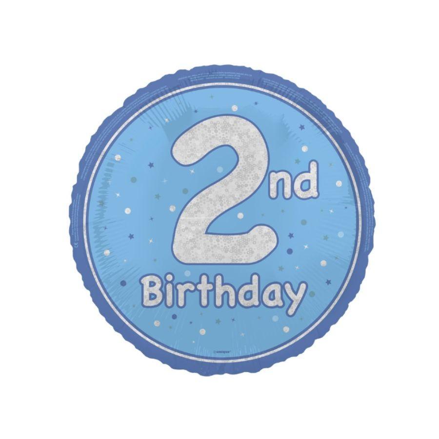 Unique Party Fóliový balónek Hranol 2. narozeniny