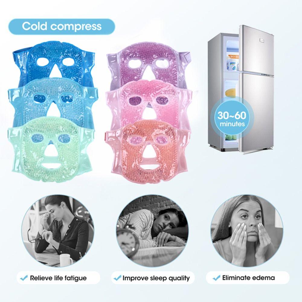 Cold Hot Compress Cooling Massager Ice Gel Face Mask Cooling Sleep Mask Gel Ice Mask Facial Mask