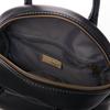 Chiemi Sacs Handtasche, Mini Boston Tasche, Umhängetasche, 2-Wege, Schlicht, Natürlich, Schwarz, 2402-6251
