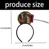 Elastic Carnivals Hairband Rainbow Lollipop Hairhoop For Adult Kids Costume Photography Props Birthday Party Headwear