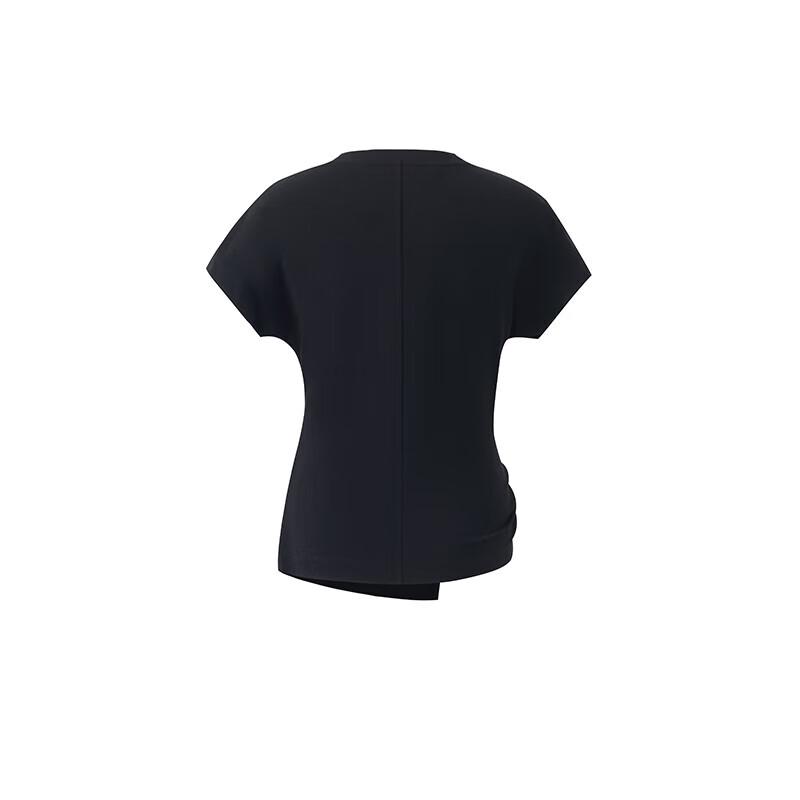 GOELIA Women's Acetate Knit Slit Short-Sleeve T-Shirt