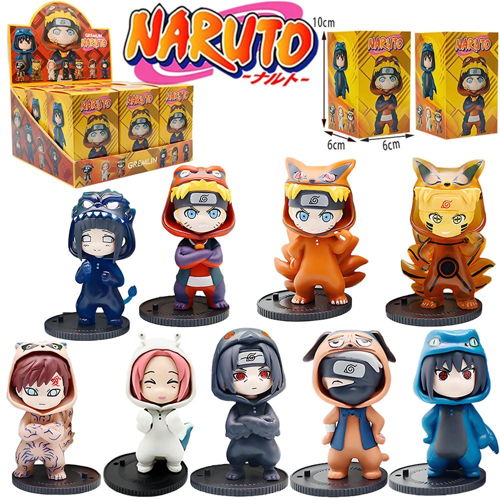 Naruto blind box Figures Model Ornament Anime Uchiha Sasuke Sakura Cosplay Action Figurine Model Toys Decorations Gifts