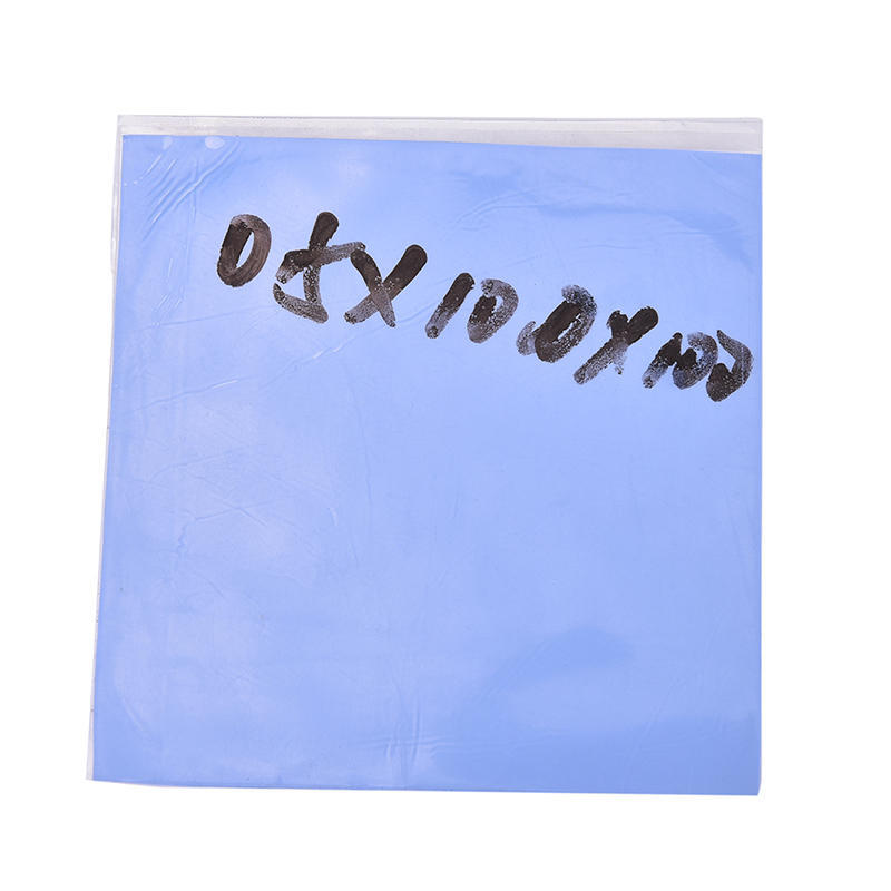 Modrý chladič GPU CPU Chlazení Teplovodivá silikonová podložka 100 mm x 100 mm x 0,5 mm