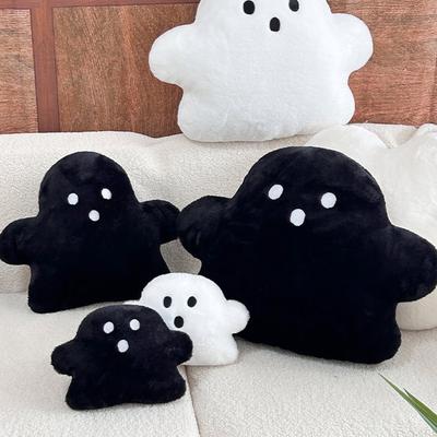 Halloween Geist Kissen Plüschtier Geist Wurfkissen Niedliche Geisterförmige Dekoration Zuhause Sofa Halloween Dekoratives Gruseliges Kissen