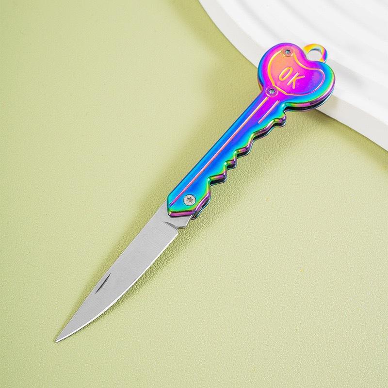 Folding Key Opener, Box Cutter, Beautiful Box Cutter, Metal Trumpet, Mini Stainless Steel Multi-functional Portable