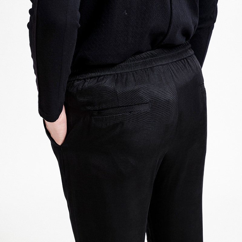 Menseye Menseye Elastic Straight Tied Pants