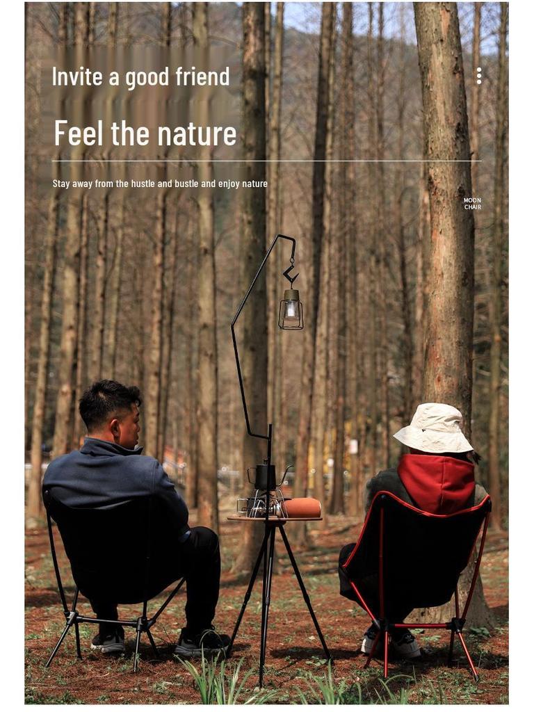 Ultralehké hliníkové skládací měsíční křeslo pro outdoorové aktivity