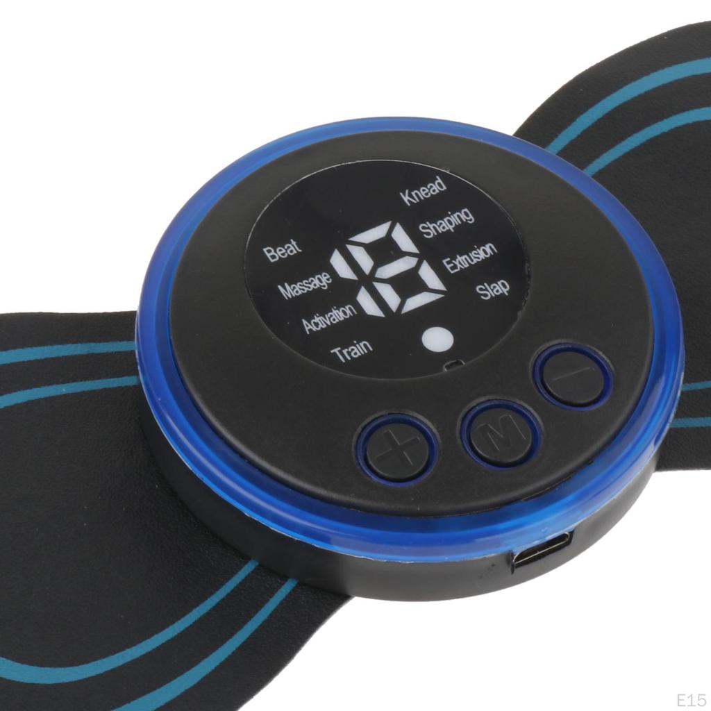 Massage Patch 8 Modes 19 Levels Gifts Mini Device for Neck Foot Back