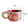 Retro cute lucky meow cup ceramic kitten coffee cup breakfast cup flower tea cup