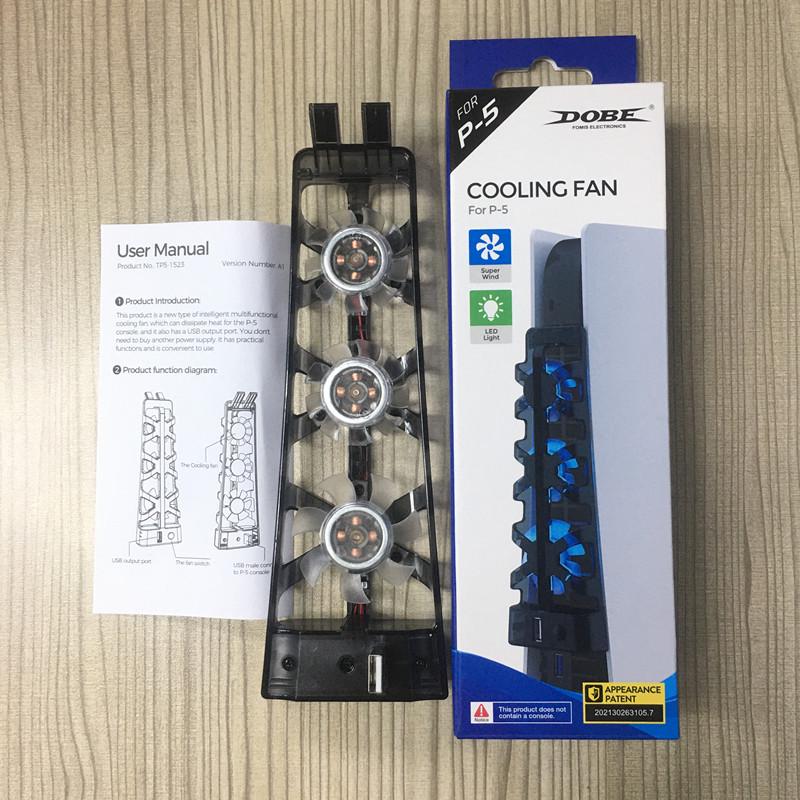 PS5 Gaming Console Cooling Fan - Compatible with Optical and Digital Versions