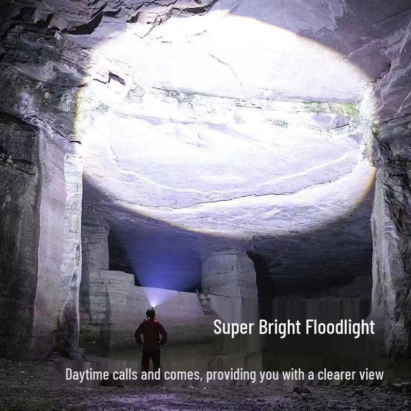 Ultra-Bright Rechargeable Headlamp: Long-Range, High-Intensity Light for Fishing, Beachcombing, and Emergencies with Extended Battery Life
