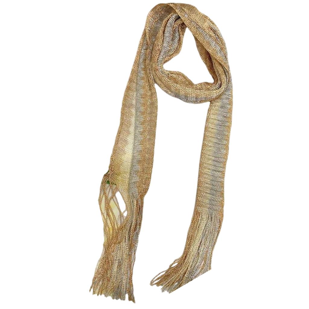 Lace Striped Neck Scarf With Tassels For Women and Teens Fashion Neck Accessories Perfect For Various Occasion Outfit