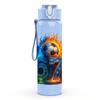 1PC Fiery Number Seven Art 750ml Color Plastic Sports Water Bottle Leakproof Flip Straw Lid Suitable for Sports Office Home Use
