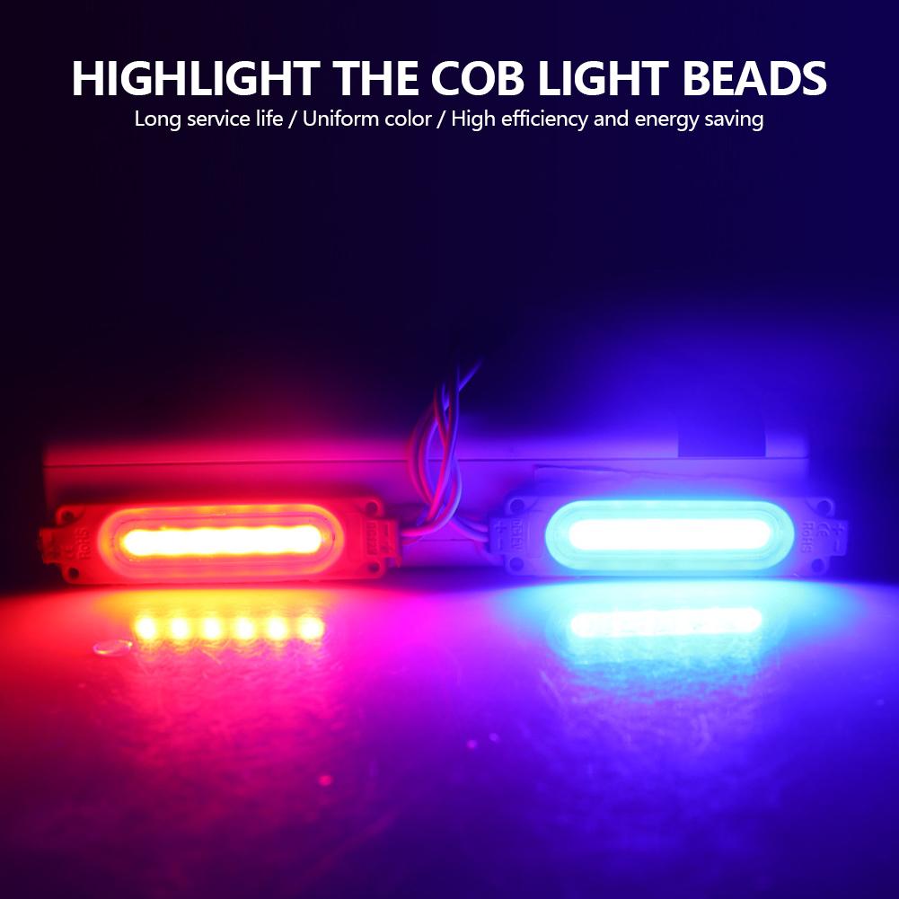 Motorcycle Strobe LED Module Waterproof Injection Molded Design Can Drive 2 Lamps For Car Motorcycle Warning Light Modification