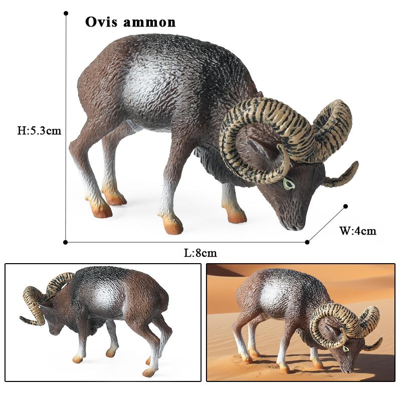 Oenux Clasic Animale de Fermă Simulare Oaie Capră Argali Antilopă Model Figurină de Acțiune Figurine Păsări de Curte Jucărie Drăguță Pentru Copil Cadou