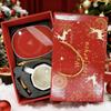 Santa Claus Ceramic Mug Gift Set: Constant Temperature, Large Capacity, High-Quality Cartoon Christmas Cup.