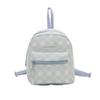 Schoolbag1011 New Casual Schoolbag To Work Commuter Backpack Large Capacity Plaid Letter Backpack Women's High Sense Niche