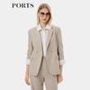 Ports Women's Striped Long Sleeve Jacket LQ8J079VFF016