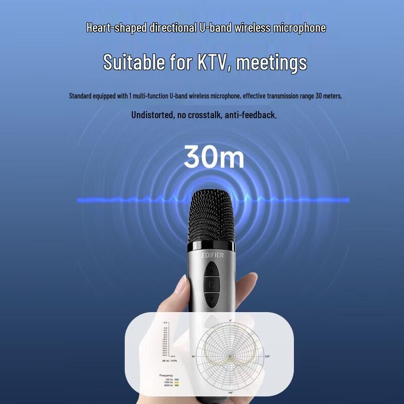 Edifier PP205S Dual-Mic Portable K-Song Bluetooth Speaker CN Plug (adapter Included)