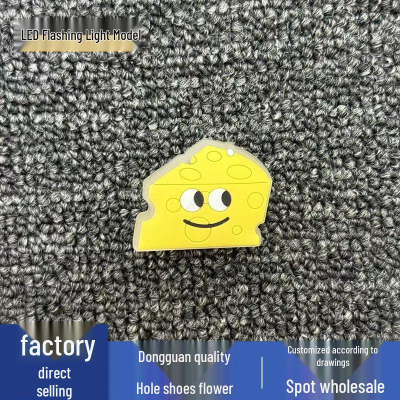 LED Dessert Style Flower Charms for Crocs - Flashing Shoe Decorations