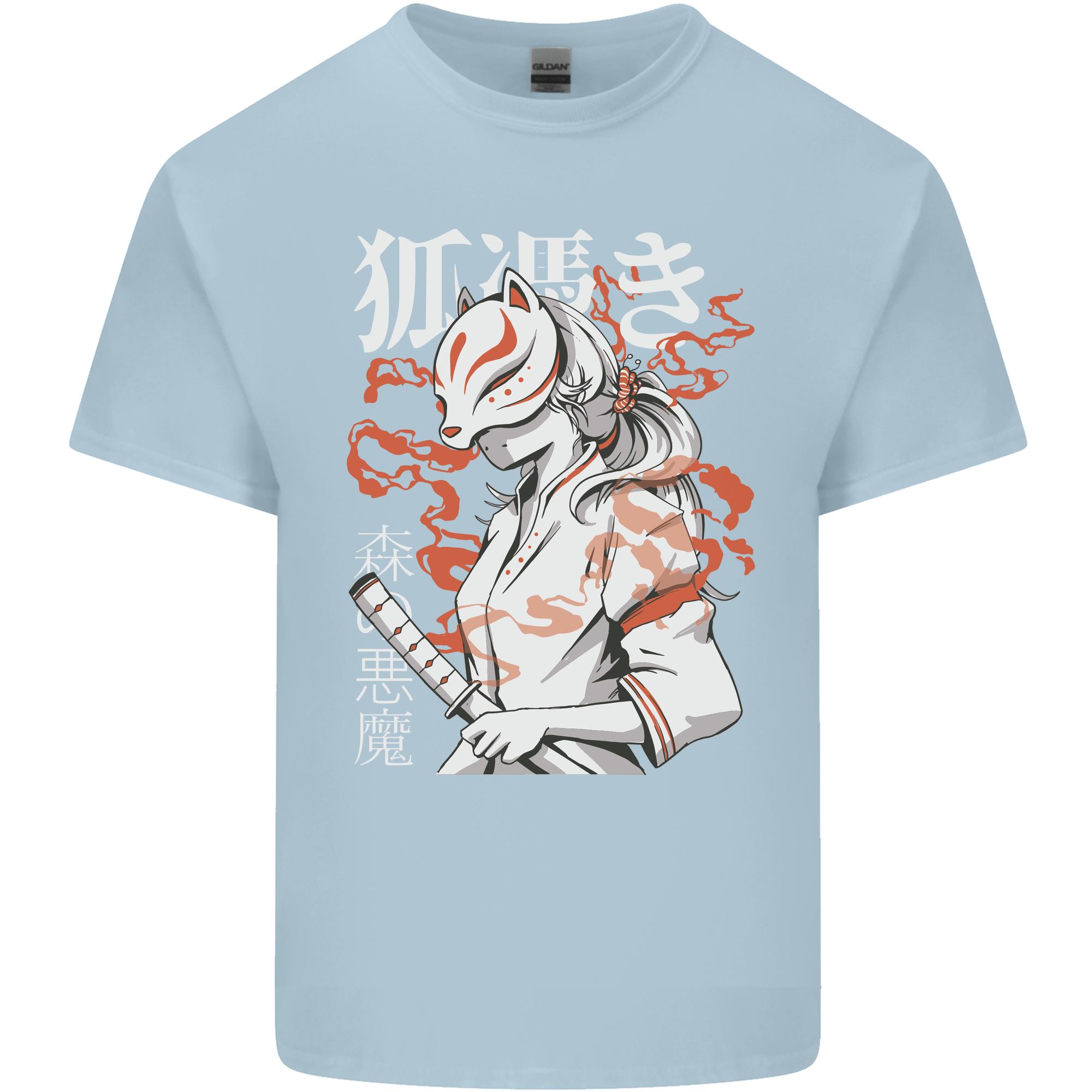 Japanese Kitsune Paranormal Fox Unisexs Light Cotton TShirt S