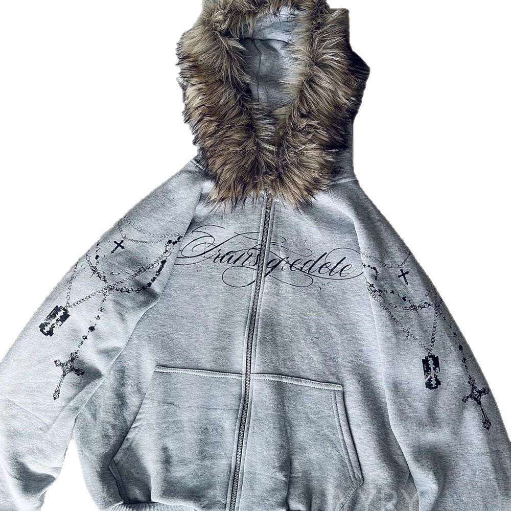 Abnehmbare Plüschmützen-Kapuzenpullover & Jogginghosen-Set