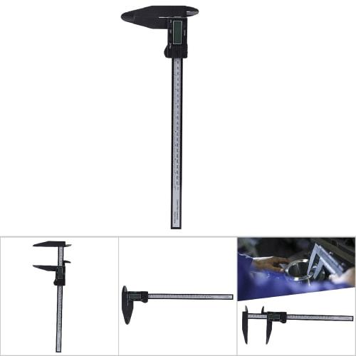 150mm/300mm Digital Electronic Caliper Carbon Ruler with Long Jaw Measuring Tool for DIY/Home Use with Large LCD Screen (300mm Long Claw Carbon Ruler)