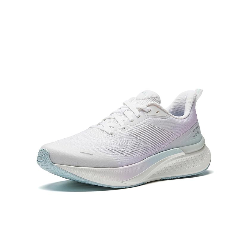 Anta Hydrogen Run 7 Slip Resistant Abrasion Resistant Low top Casual Running Shoes Women's White Purple Sneakers 122525541-3