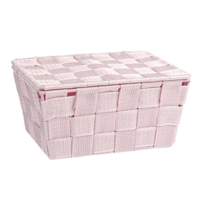 Panier de rangement - wenko - adria - polypropylène - 19x14x10 cm - rose