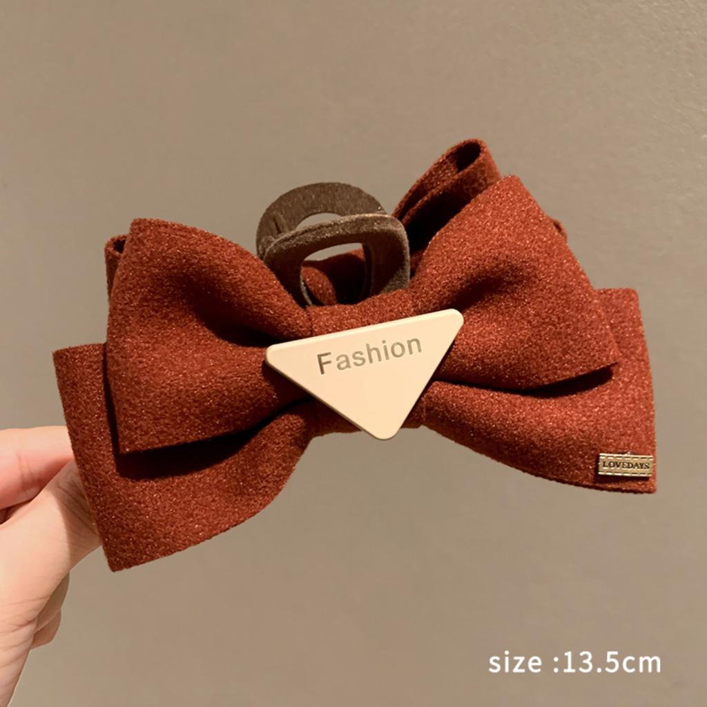 Cute Contrasting Color Clip, Brown Hairpin