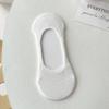 Women's Summer Thin Solid Color Mesh Silicone Non Slip Shallow Mouth Invisible Boneless Heel Socks