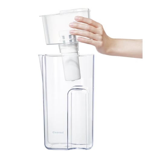 Cleansui Water Purifier, Pot-Type, Includes 1 Cartridge, Main Unit CP405-WT, Filtered Water Capacity: 1.4L, Total Capacity: 2.2L, Medium Capacity Mode